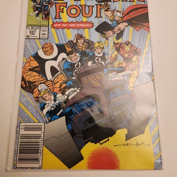 Fantastic Four #337 (1990) Marvel Comics, Thor & Iron Man, Newstand NM - Picture 14 of 14